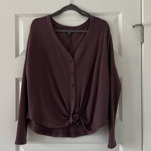Purple Tie Top